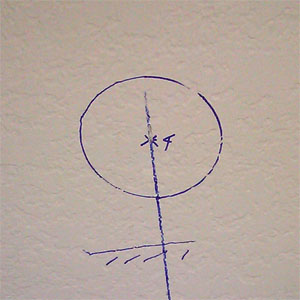 Trace around recessed lighting template