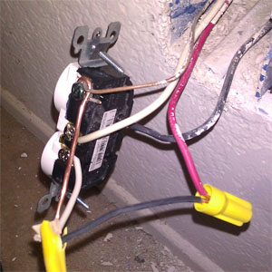 Switch controlled power outlet